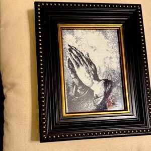 Elegant Black and Gold Framed Art custom made by yours truly.